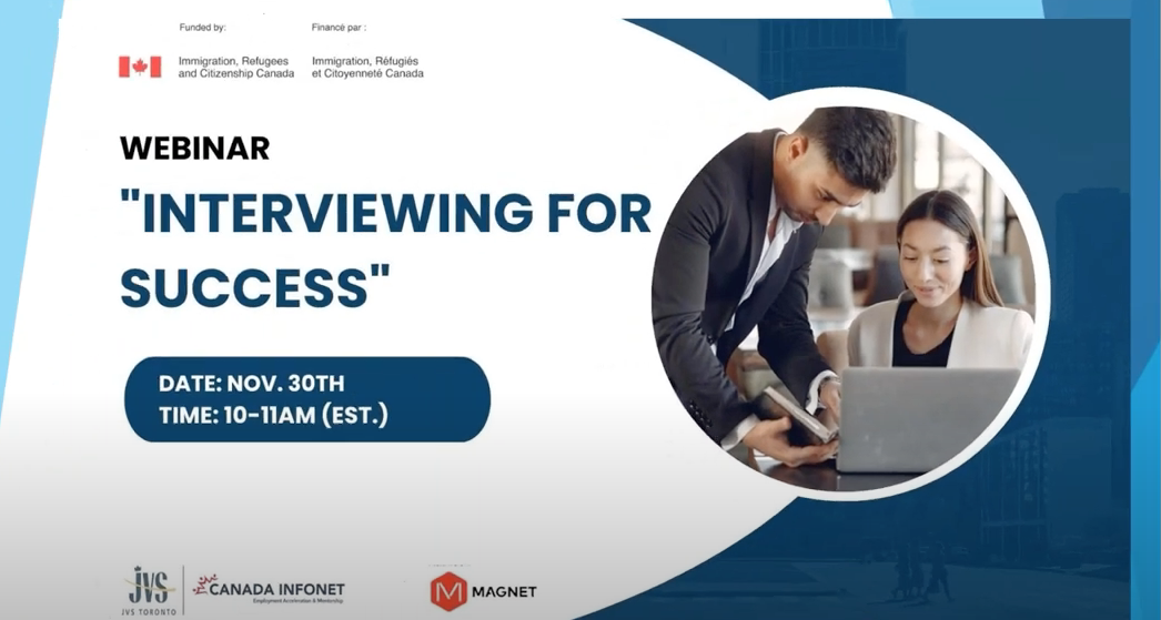 Read more about the article Interviewing for Success – A Webinar with Magnet and Toronto Metropolitan University